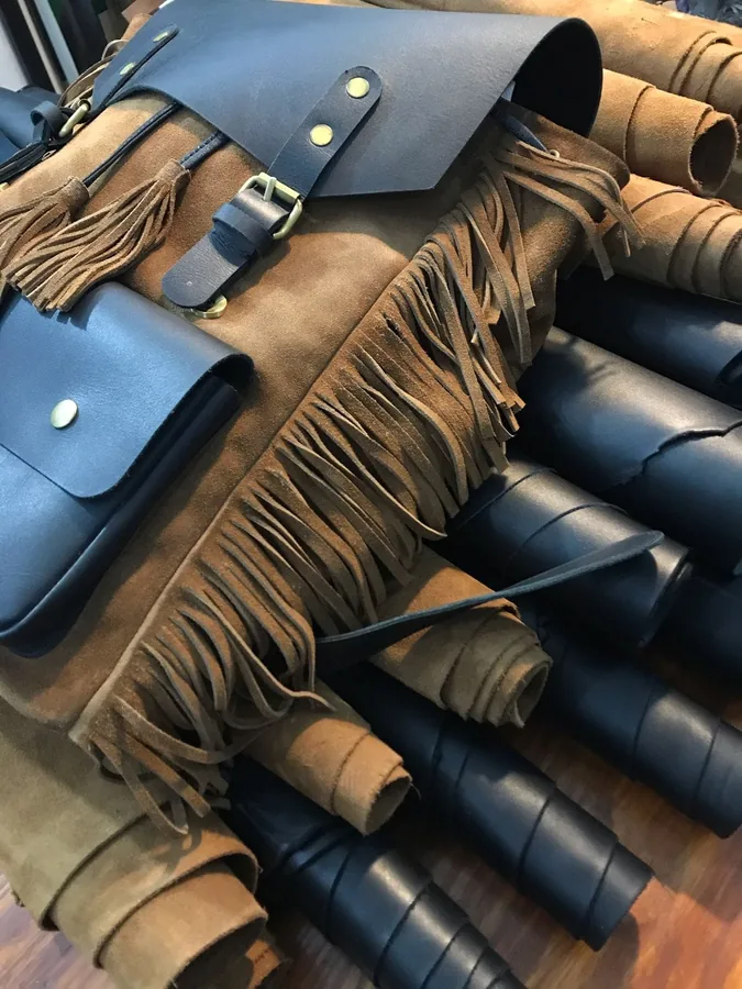 Fringe bag, black