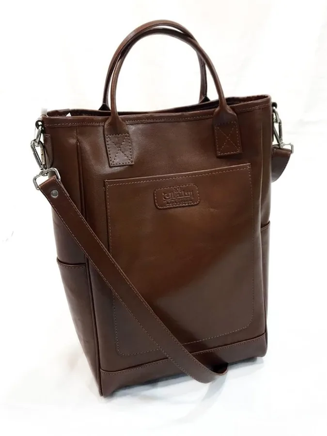 Tote bag, dark brown