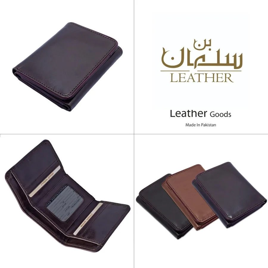 Trifold wallet, dark purple